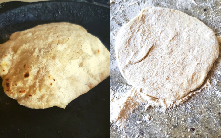 easy vegan pita dough